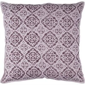 Elle Decorative Pillow in Purple and Cream